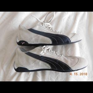 Puma eco ortholite sneakers in cream.